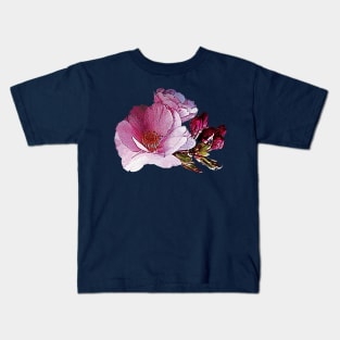 Cherry Blossoms - Cherry Blossom and Buds Kids T-Shirt